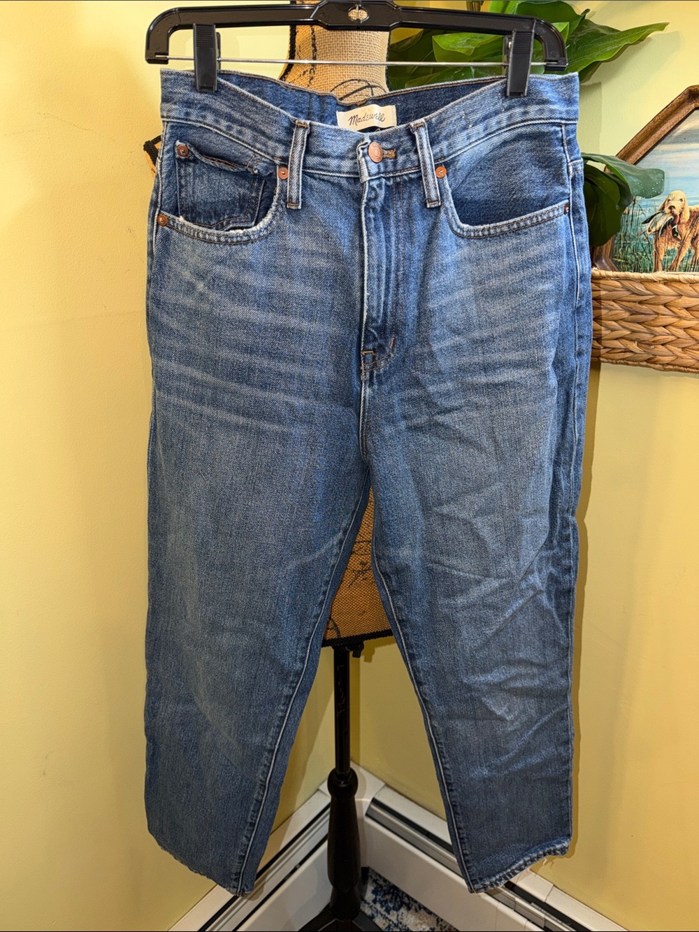 Madewell Medium Blue Straight-Leg Women's Jeans